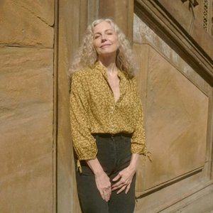 Doen O'KEEFFE TOP -- GOLD WINTER MEADOW XL